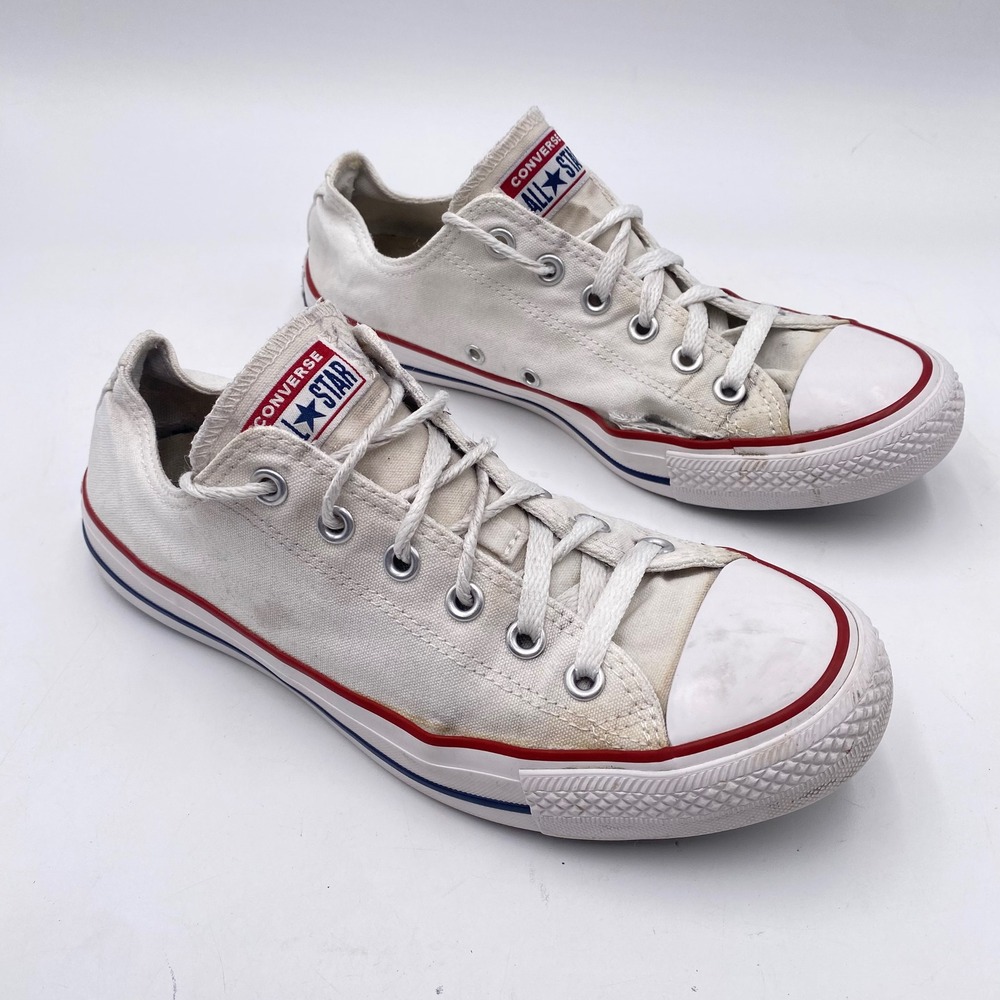 Converse Chuck Taylor All Star Low Top SneakerMen 8‎ Women 10 White Canvas